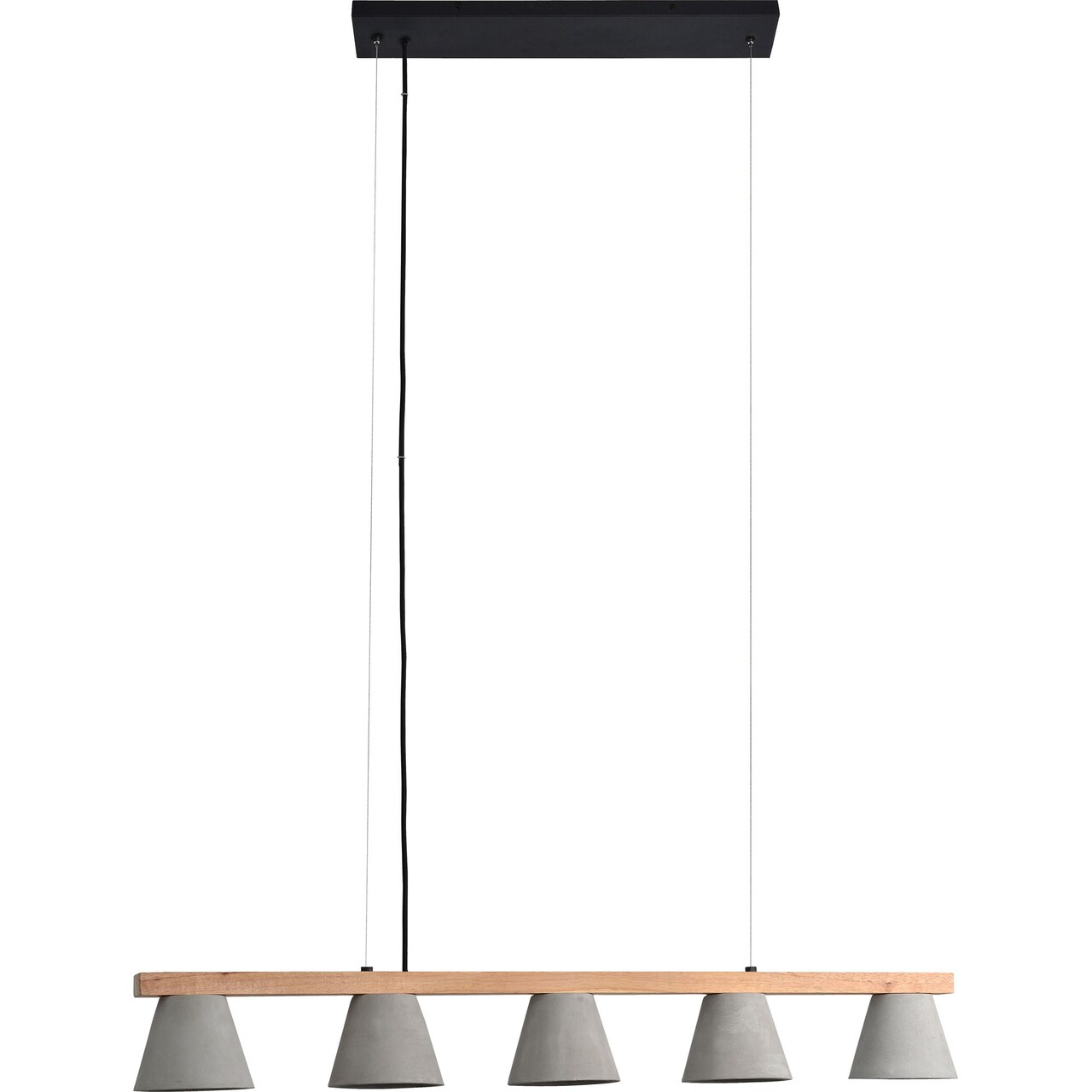 Signature Home Collection 43.25" Gray and Black Contemporary Ceiling Light Fixture